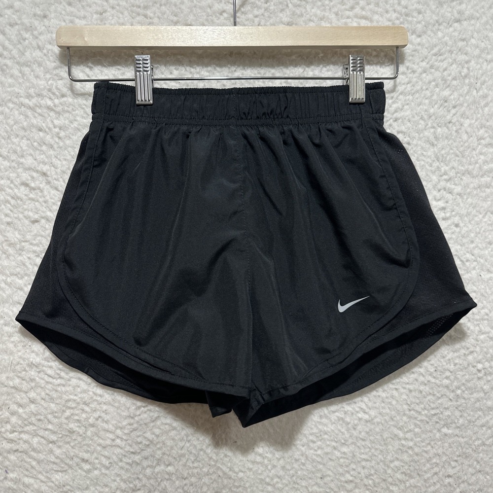 Nike Tempo Women's Shorts Black Size XS Brief-Lined Running Dri Fit Polyester